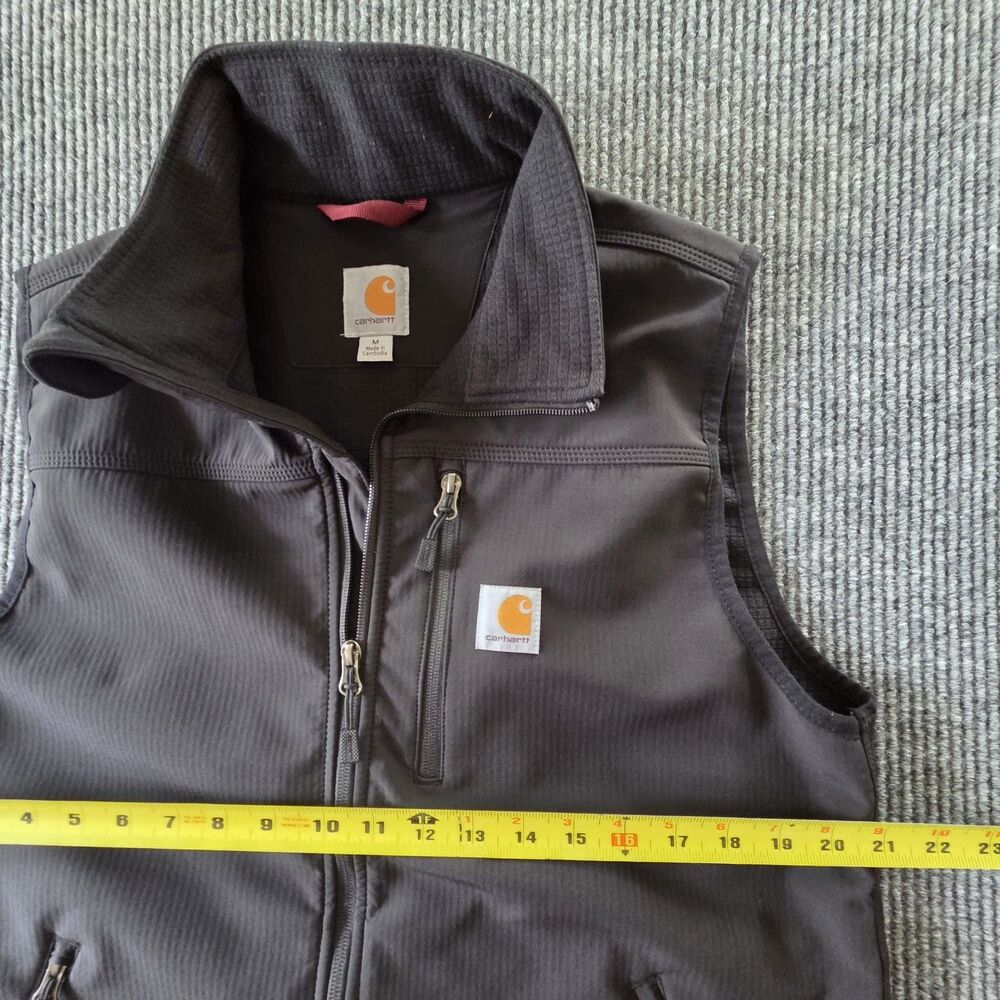 Carhartt Crowley Softshell Vest Black Men's M Full Zip 102219 001 - Picture 4 of 10